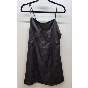BP. Black Floral Slip Dress Small